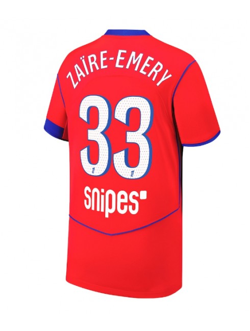 Paris Saint-Germain Warren Zaire-Emery #33 Ausweichtrikot 2025-26 Kurzarm Paris Saint-Germain Warren Zaire-Emery #33 Ausweichtrikot 2025-26 Kurzarm